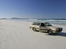 Car on beach near Esperance.