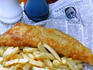 A gourmet delight of fish and chips and old newspapers - Galway, County Galway