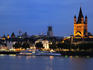 Rhine river,Grob St.Martin church and Fisch Market.
