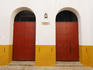 Courtyard at La Maestranza bullring in El Arenal neighbourhood.