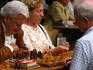 Men playing game of chess.