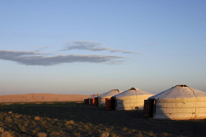 Ger Camp at Khongoryn Els, the Singing Dunes.