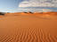 Untouched sand dunes.