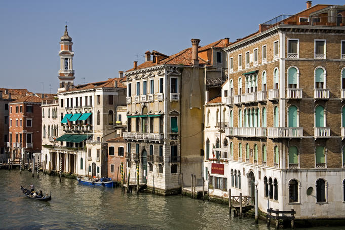 Grand Canal from Rialto Bridge.
