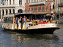 Boat travelling through the Riva del Carbon area, Grand Canal.