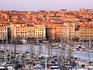 Overhead of Vieux Port from Belvedere St Laurent, Bouches-du-Rhone.