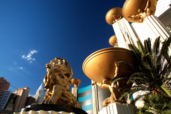 Bronze Lion, MGM Hotel.