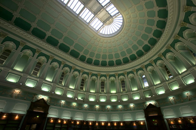 Reading room at the National Library.
