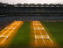 Croke Park stadium with the grow lights on.