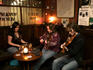 Musicians in the Cobblestone pub.