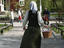 Woman in period costume, Stockholm