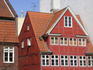 Half-timbered house by the canal in Christianshavn.