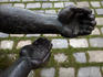 Sculpture of hands, Kampa Museum, Mala Strana.