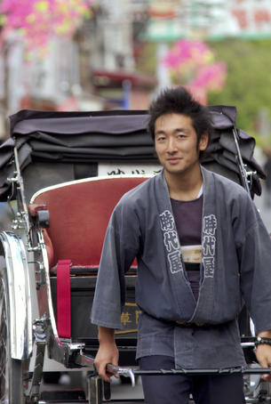 Rickshaw driver, Asakusa.