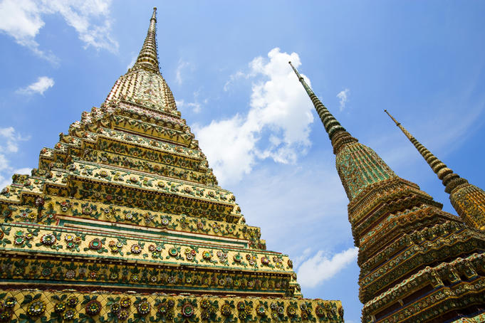 Spires at Wat Po, Ko Ratanakosin.