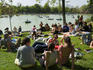 Sunday crowds in Parque del Buen Retiro.