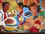 Mural in the House of Blues, West Hollywood.