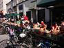 Sidewalk crowds at Hennessey's Tavern, Hermosa Beach.