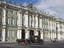 Horse carriages outside the Winter Palace.