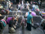 Washing clothes in the dhobi ghats.