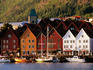 Vagen Harbour with Bryggen waterfront in distance.