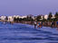 Beachgoers at Shatti al-Qurm.