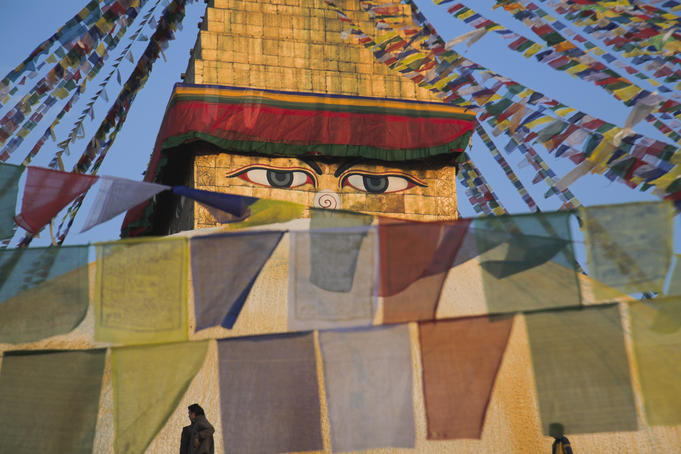 Bodhnath Buddhist stupa, Lhosar Tibetan and Sherpa New Year Festival, Bagmati.