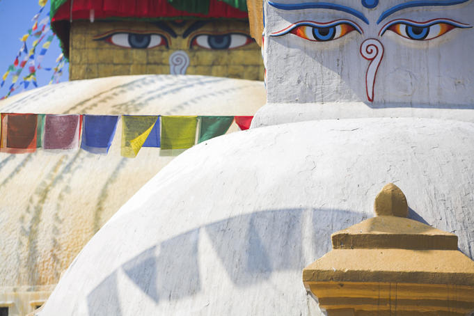 Bodhnath Buddhist stupa, Bagmati.