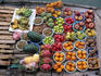 Fruit for sale on boat.