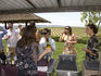 People tasting wines at Eberle Winery and vineyards in Paso Robles.