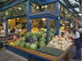 Vegetable stall in Central Market Hall.