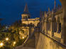 Fisherman's Bastion at dusk.