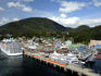 Cruise ships at port.