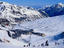 Ski run down to village of Pas de la Casa.