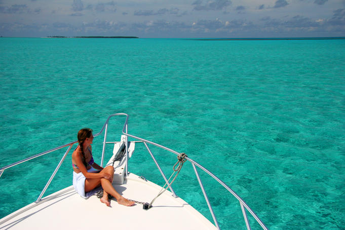 Cruising in Half Moon Caye park.