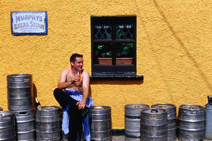 A hard earned thirst needs a big cold beer - Shanagarry, County Cork