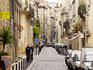 Looking down Rue Ausone.