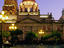 17th century Cathedral rises above Plaza de Armas at dawn.