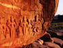 Narashima story carved into boulder.