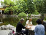 Playing cards in Renmin Park.