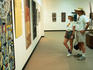 People viewing the Northern Territory Aboriginal Art collection at the Museum and Art Gallery of the Northern Territory - Darwin, Northern Territory