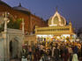Crowds gathering at Hazrat Nizam-ud-din Aulia on a Thursday evening during the qawwali singing of Urdu hymns.