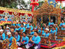 Gamelan musicians perform during the Balinese Arts Festival.
