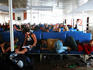 Tourists on the Bali-Lombok ferry.