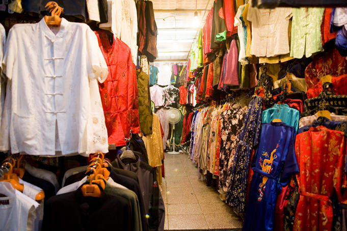 Clothes on Dazhalan Jie.