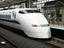 Shinkansen (high speed train) at Kyoto Station.