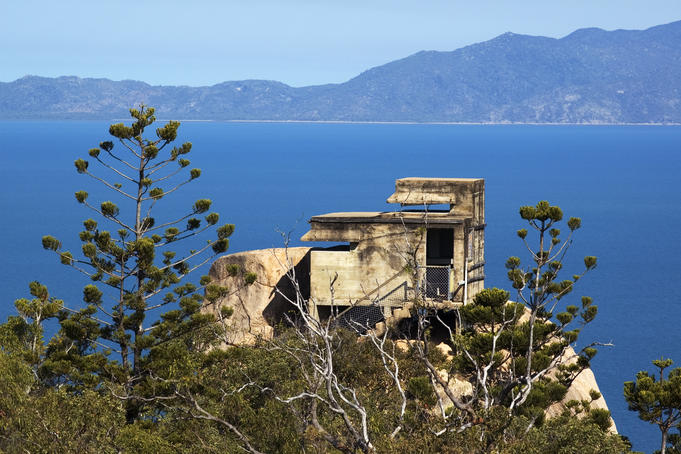 Main observation tower of 'The Forts', (World War II surveillance and artillery complex).