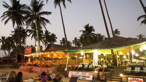 Beach shacks in Disco Valley.
