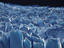 Perito Moreno Glacier breaking up at Canal de los Tempanos.