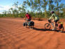 Cycling through corrugations on Peninsula Development Road.